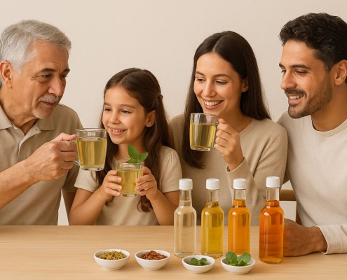 عرقیات گیاهی در برنامه غذایی روزانه‌